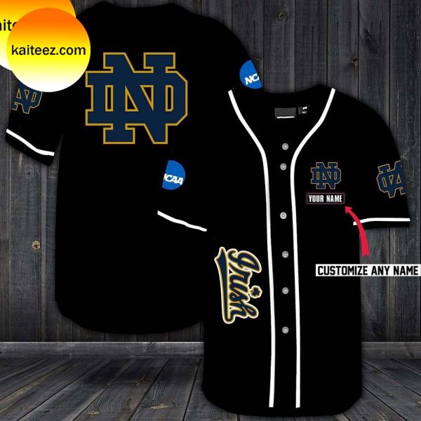 Notre Dame Fighting Irish Personalized Baseball Jersey