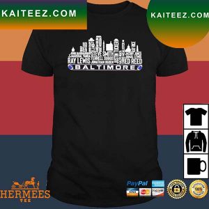 Official Baltimore Football Team All Time Legends Baltimore City T-Shirt