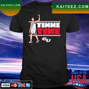 Official Gonzaga Bulldogs Drew Timme Time T-Shirt