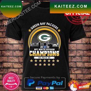 Official Green bay packers 2022 north division champions go pack go T-shirt