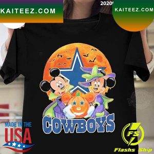 Official mickey Mouse And Minnie Mouse Dallas Cowboys Halloween T-shirt