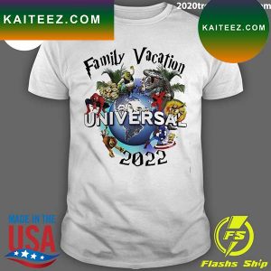 Official universal Studios Family Vacation 2022 T-Shirt