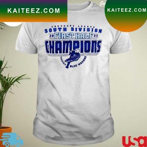 Pensacola blue wahoos 2022 south Division first half champions new design T-shirt