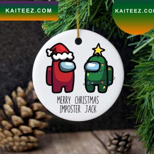 Personalised Among Us Christmas Tree Ornaments Decoration