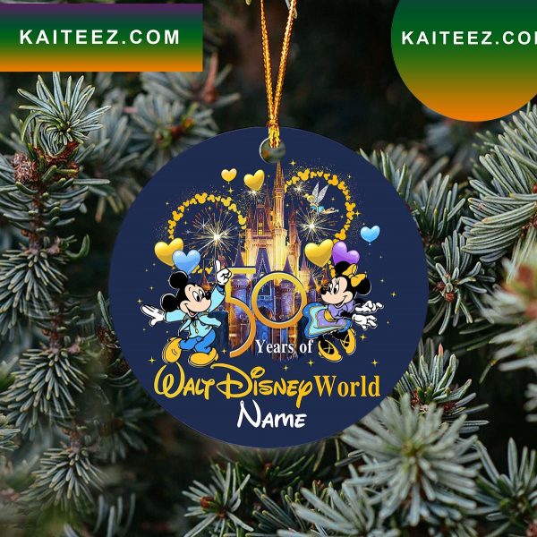 Personalized Walt Disney World 50th Anniversary Ornament