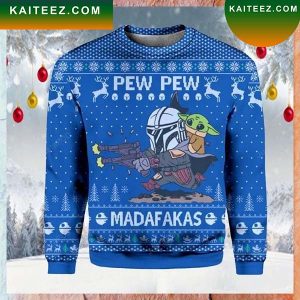 Pew Pew Baby Yoda Star Star Wars Christmas Ugly Sweater