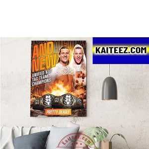 Pretty Deadly Are And New Unified NXT Worlds Collide Tag Team Champions ArtDecor Poster Canvas