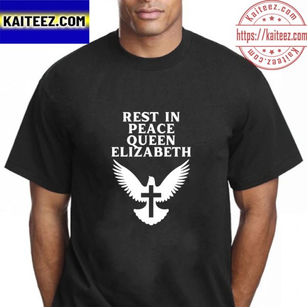 Rest In Peace Queen Elizabeth II 1926 2022 Dove x Cross Vintage T-Shirt