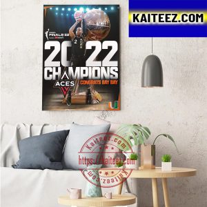 Riquna Williams Is 2022 WNBA Champion With Las Vegas Aces Art Decor Poster Canvas