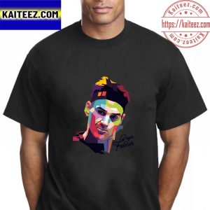 Roger Federer Pop Art Portrait Vintage T-Shirt