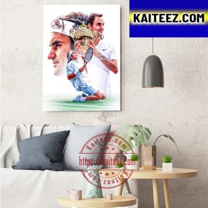 Roger Federer Art Decor Poster Canvas