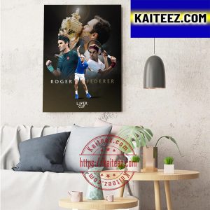 Roger Federer Layer Cup Art Decor Poster Canvas