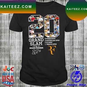 Roger federer simply the best rf 20 grand slam T-shirt