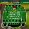 Resting Grinch Face Funny Grinch Christmas Ugly Sweater