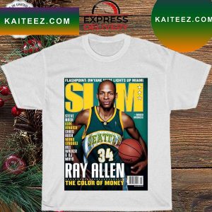 Seattle supersonics ray allen slam T-shirt