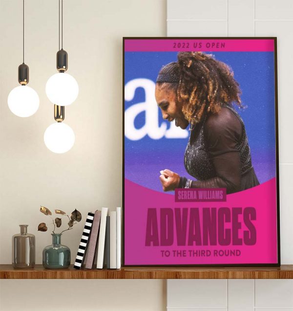 Serena Williams Advances To The Third Round Poster Canvas