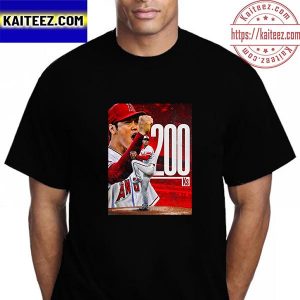 Shohei Ohtani 200 Ks In The Los Angeles Angels MLB Vintage T-Shirt