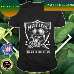 Skull One Nation One Team Las Vegas Raiders T-Shirt