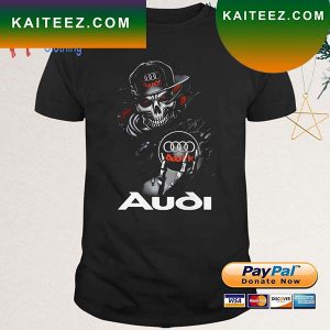 Skull Skeleton Hug Audi Logo T-Shirt