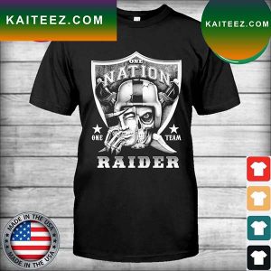 Skull one nation one team Las Vegas Raiders T-shirt