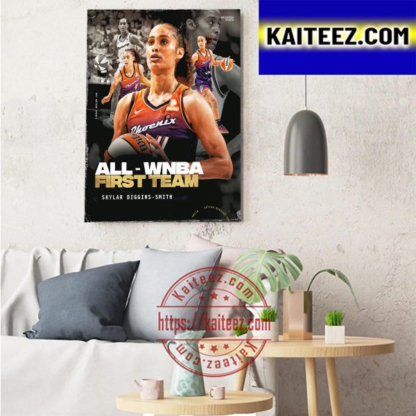 Skylar Diggins Smith Is The 2022 All WNBA First Team Art Decor Poster Canvas