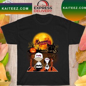 Snoopy and Charlie Brown Atlanta Braves Halloween T-shirt