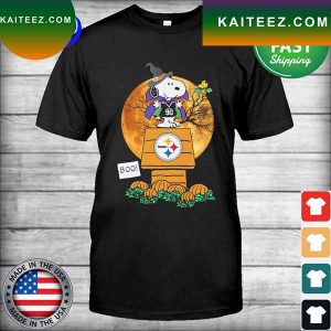 Snoopy and Woodstock Witch Boo Pittsburgh Steelers Halloween T-shirt