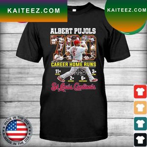 St Louis Cardinals Albert Pujols 700 Career Home Runs signature T-shirt