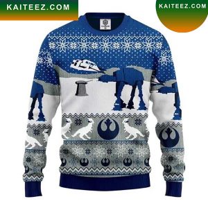 Star Wars Blue Winter Star Wars Christmas Ugly Sweater