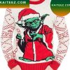 Star Wars Jedi Yoda Dressed As Santa Off-White Star Wars Christmas Ugly Sweater