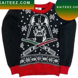 Star Wars Jumping Beans Boys Black Darth Vader Ugly Holiday Star Wars Christmas Ugly Sweater