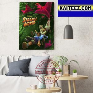 Strange World New Official Poster Of Disney Art Decor Poster Canvas