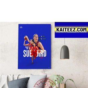 Sue Bird Retirement Thank You Sue From Team USA Decorations Poster Canvas