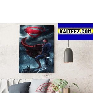 Super Man In Man Of Steel 2 Of DC Comics Decorations Poster Canvas