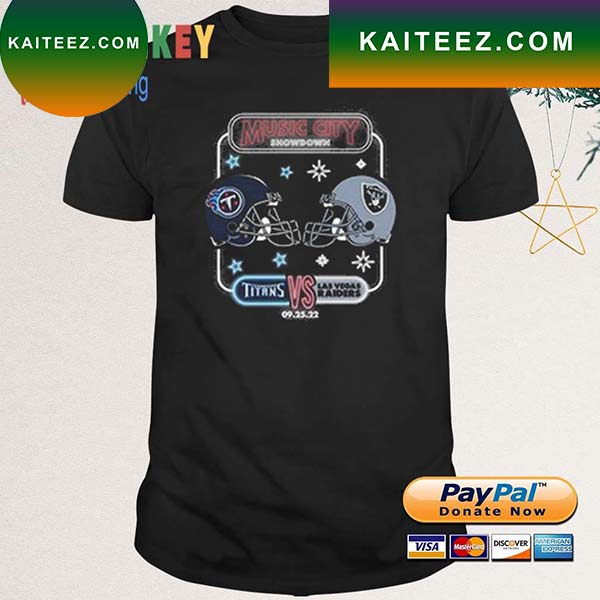 Las Vegas Raiders vs Tennessee Titans 2022 Nissan Stadium T-shirt - Kaiteez