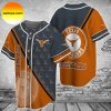 Texas Longhorns baseball Gray Pattern Baseball Jersey