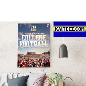 Texas Tech Football Best Fans In FOX College Football ArtDecor Poster Canvas