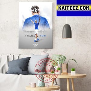 Thank You Roger Federer From Laver Cup Decorations Poster Canvas