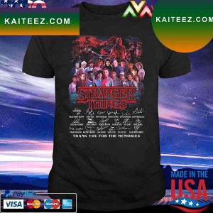 Thank you for the memories Stranger Things Season 4 Film signatures T-shirt