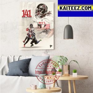 The Atlanta Falcons Cordarrelle Patterson 141 Rushing Yards Art Decor Poster Canvas