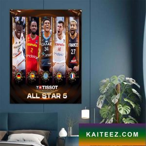 The Euro Basketball All Star 5 Poster Canvas