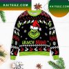 The Grinch Ugly Christmas Fleece Grinch Christmas Ugly Sweater