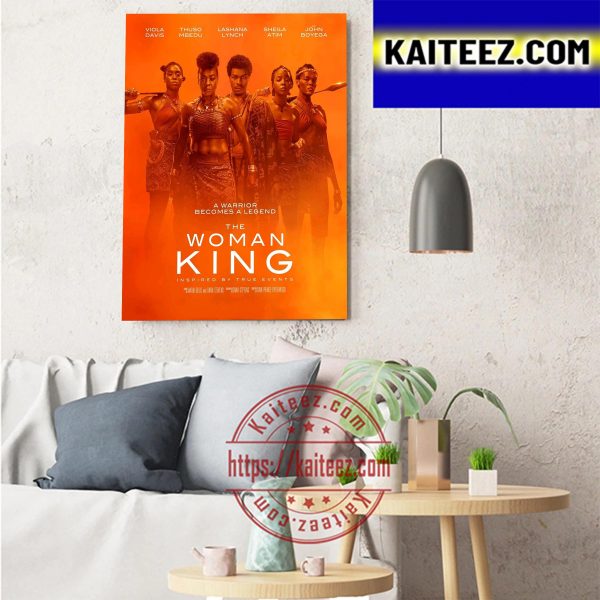 The Woman King A Warrior Becomes A Legend Decorations Poster Canvas