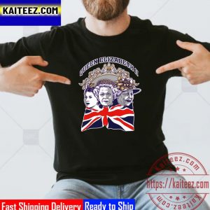 Three Faces Of The Legend England And UK RIP Queen Elizabeth II Vintage T-Shirt