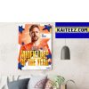 Tom Schreiber Is 2022 Midfielder Of The Year In PLL Decorations Poster Canvas