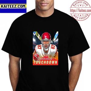 Travis Kelce Touchdown For The Kansas City Chiefs Vintage T-Shirt