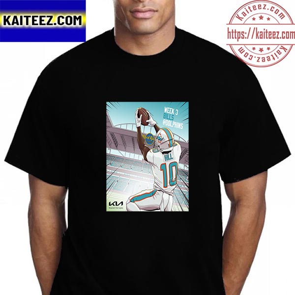 Ty Hill x Miami Dolphins In Hard Rock Stadium Vintage T-Shirt