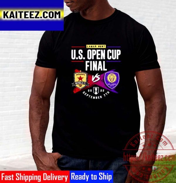 U S Open Cup 2022 Match Up Lamar Hunt Vintage T-Shirt