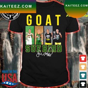 WNBA Basketball Player Sue Bird Goat Legend Signed T-shirt
