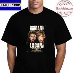 WWE Crown Jewel Logan Paul vs Roman Reigns For Undisputed WWE Universal Championship Vintage T-Shirt
